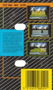 Battle Valley (UK) (1989) box cover back